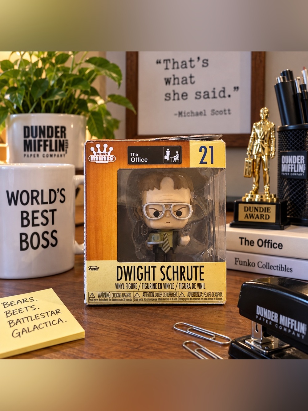 NIB Funko Minis The Office Dwight Schrute #21 Vinyl Figure 2020